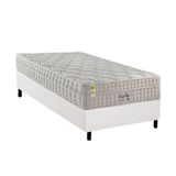 Cama Box Solteiro: Colchão Molas Masterpocket Ensacadas D Angelis Anjos King Best New Clean + Base Crc Courano White (88x188)