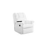 Poltrona Reclinável Motorizada P/ Sala Vermont Classic Zero Wall Courano Branco - Probel
