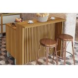 Balcão De Cozinha Modulado Marquesa C/ 1 Porta E 3 Gavetas 120cm Nature/verde - Nesher