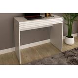 Mesa Computador Escrivaninha C/ 1 Gaveta Ripada Me4173 Branco - Tecno Mobili