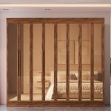 Guarda Roupa Casal 100% Mdf Los Angeles 8 Portas Reflecta 4 Gavetas Castanho