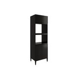Torre Quente De Cozinha Paneleiro Alpha 2511 C/ 2 Fornos 3 Portas 70cm Preto - Carraro