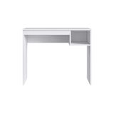 Mesa Computador Escrivaninha Noronha C/ 1 Nicho Branco - Genialflex
