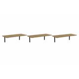 Multiuso Quarto Kit 3 Prateleiras Industrial Li009 21x72x29 Freijo/preto - Kappesberg