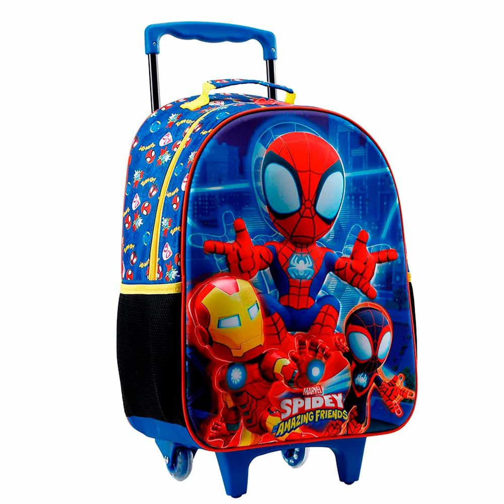 Mochila 3d De Rodinhas Infantil 16 Marvel Spidey R Xeryus
