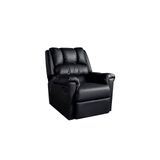 Poltrona Reclinável Motorizada P/ Sala Vermont Classic Zero Wall Courano Preto - Probel