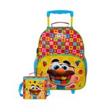 Kit Escolar Mochila Rodas + Lancheira José Comilão Oficial