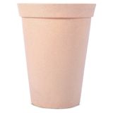 Vaso Decorativo Para Plantas Cônico Com Borda Atenas 45 Bege