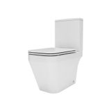 Kit Vaso Sanitário Com Caixa Acoplada E Assento Soft Close Catena Acqua Brasil Branco Brilhante