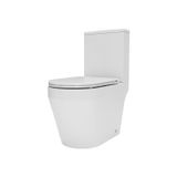 Kit Vaso Sanitário Com Caixa Acoplada E Assento Soft Close Vulcano Acqua Brasil Branco Brilhante