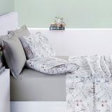 Conjunto Lencol Casal Queen Size Selin Algodao Estampada