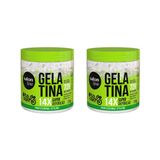 Gelatina Capilar Salon Line 550g Todecacho Super Defini- 2un