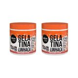 Gelatina Capilar Salon Line 550g Todecacho Linhaca-kit C/2un