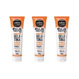 Gelatina Capilar Salon Line 280g Todecacho Forte - 3un