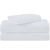 Kit Toalha Hotelaria Banho Rosto E Piso 380g/m² Algodão Branco