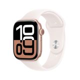 Apple Watch Series 10 Gps Caixa Cor De Ouro Rosa De Alumínio 46 Mm Pulseira Esportiva Blush-clara M/g
