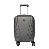 Mala De Bordo Pequena Para Viagem Em Abs Ika Vanguard Cadeado Integrado Rodas Duplas 360º Cinza