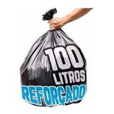Saco De Lixo 100 Litros 100 Un Preto Reforçado Oferta