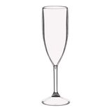 12 Tacas Para Espumante 180ml Acrilico Translucida Festa