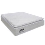 Colchão Casal Molas Ensacadas Gazin Com Pillow Tower New 138x188x35cm Branco Branco