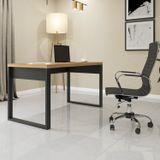 Mesa Para Escritório Industrial 135cm Freijó/preto
