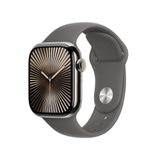 Apple Watch Series 10 Gps + Cellular Caixa Natural De Titânio 42 Mm Pulseira Esportiva Cinza-pedra M/g