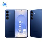 Celular Samsung Galaxy S25 5G, 256GB, 12GB RAM, Câmera Tripla de 50+12+10MP, Tela Grande de 6.2" Azul Marinho