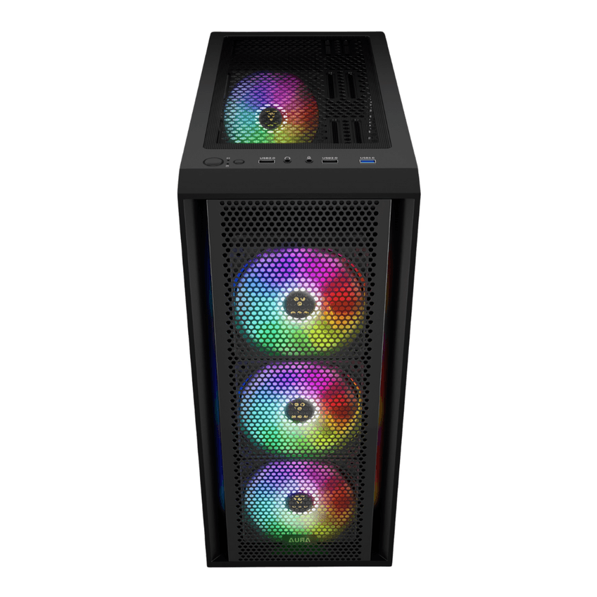 Gabinete Gamer Gamdias Aura Gc2 Elite Argb 4 Fans Midtower Atx Preto - Aura Gc2 Elite Argb - imagem 2