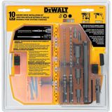 Kit De Instalação Dewalt Dw5366 10 Peças Sds Plus Rock Carbide