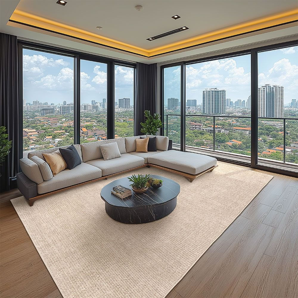 Tapete 300x400cm Mariana Tapetes São Carlos Bege