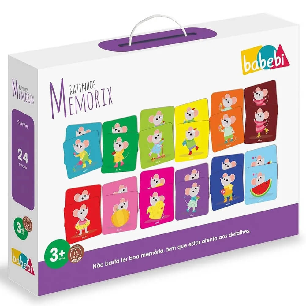 Jogo Da Memoria Ratinhos Memorix Babebi