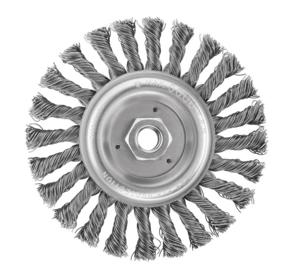 Wire Wheel Dewalt Dw4937 Cabo De Torção De Aço Carbono De 6 Polegadas