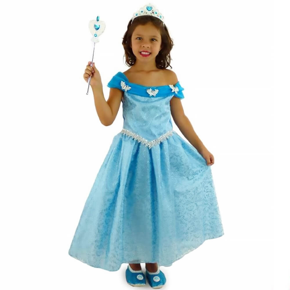 Fantasia Butterfly Princess Blue Luxo G Masquerade