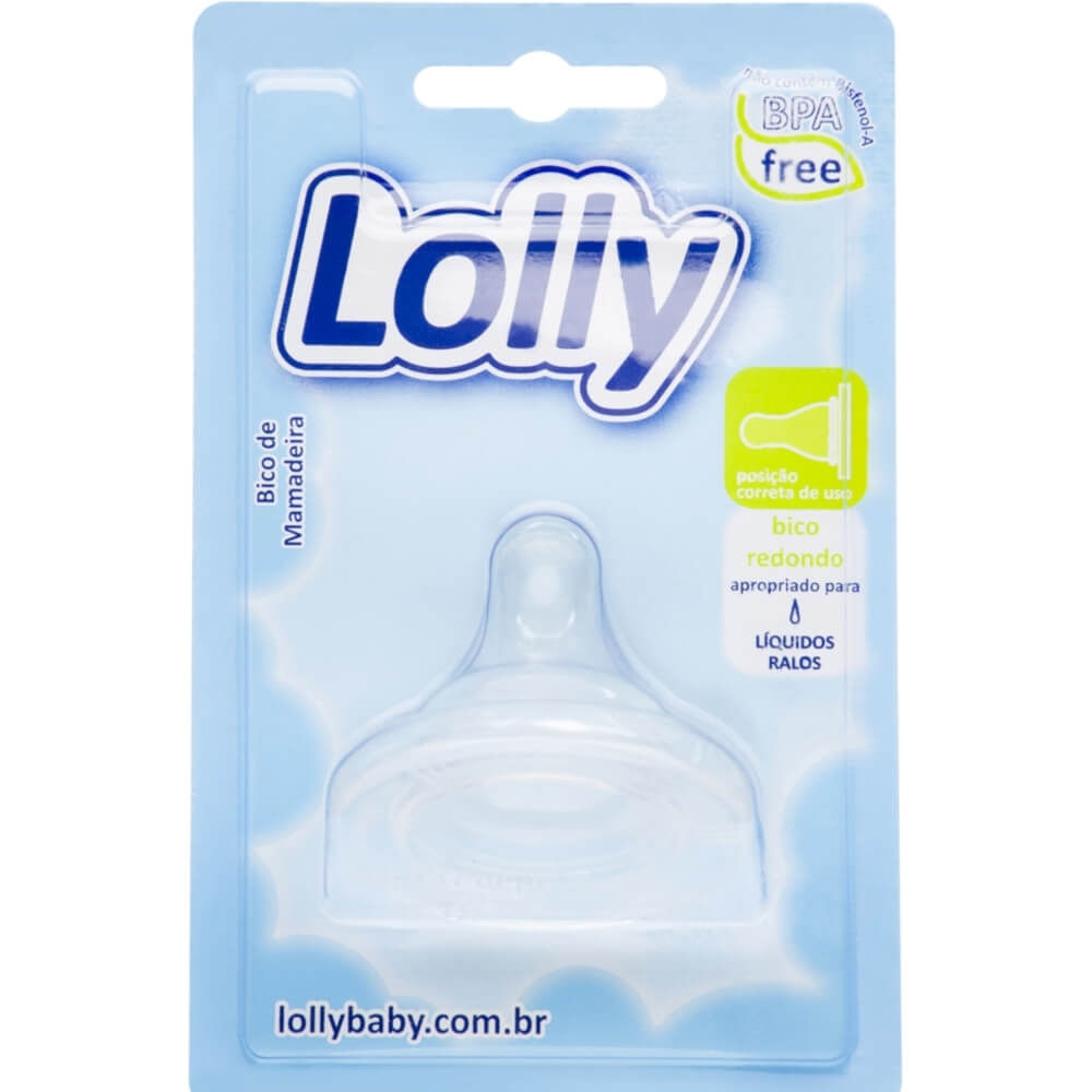 Bico Para Mamadeira De Silicone Big Regular Blister Com 1 Unidade Lolly