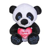 Pelucia Urso Panda I Love You Sentado 32cm Lovely