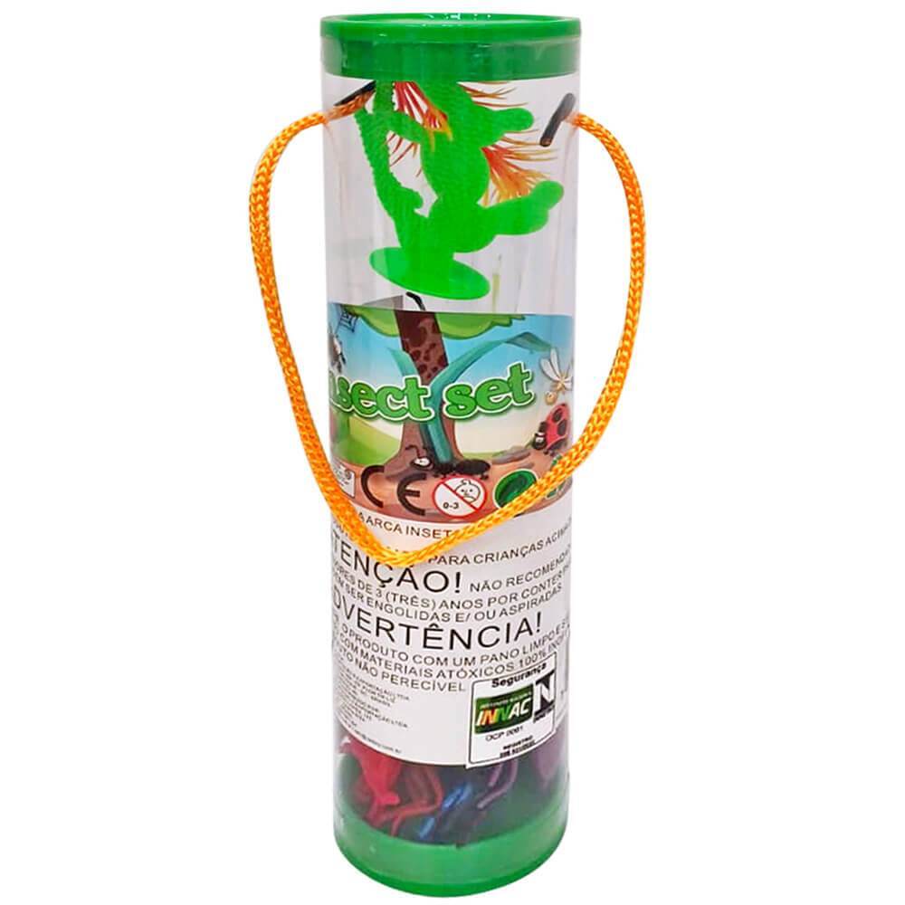 Animais Da Arca Insetos Tubo Com 15 Pecas Nettoy