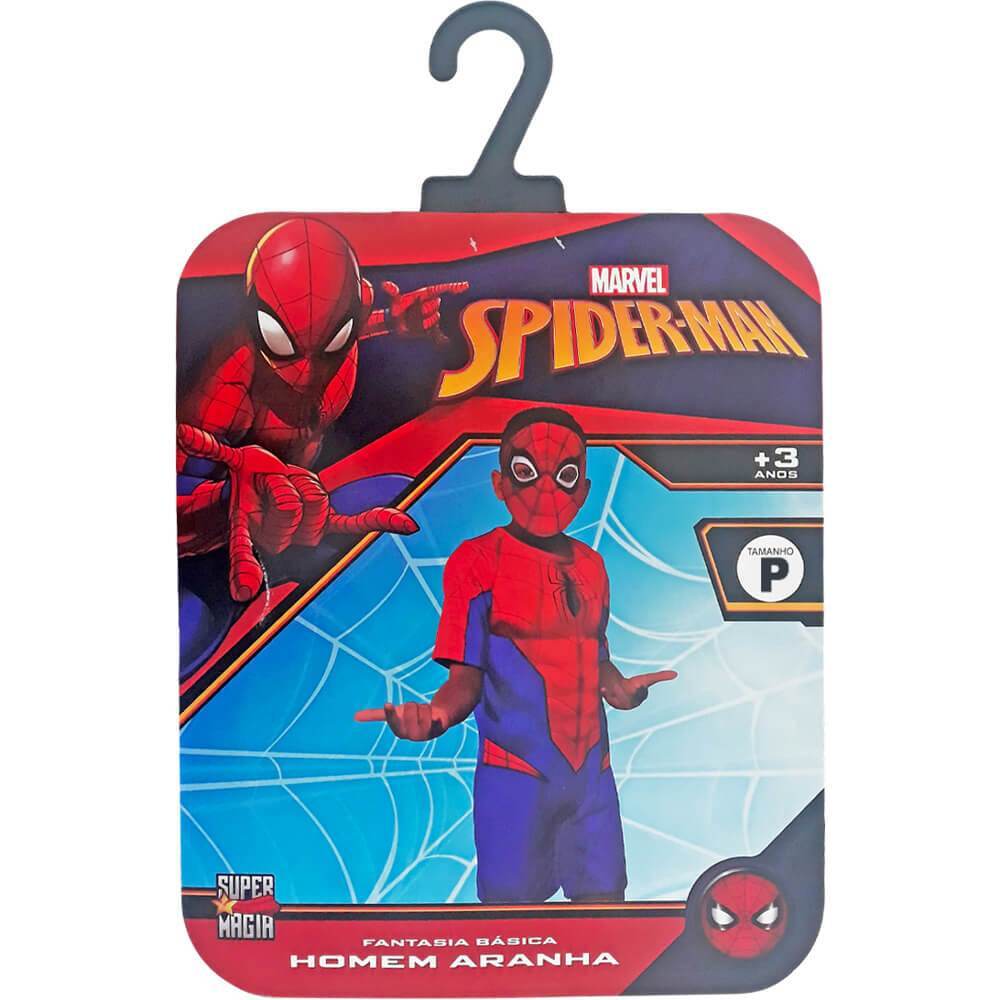 Fantasia Homem Aranha Basica P Super Magia