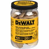 Pacote De 100 Biscoitos De Junção De Placas Dewalt Para Carpintaria Dw6825
