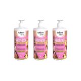 Creme Para Pentear Salon Line 1l Super Volumao - Kit Com 3un