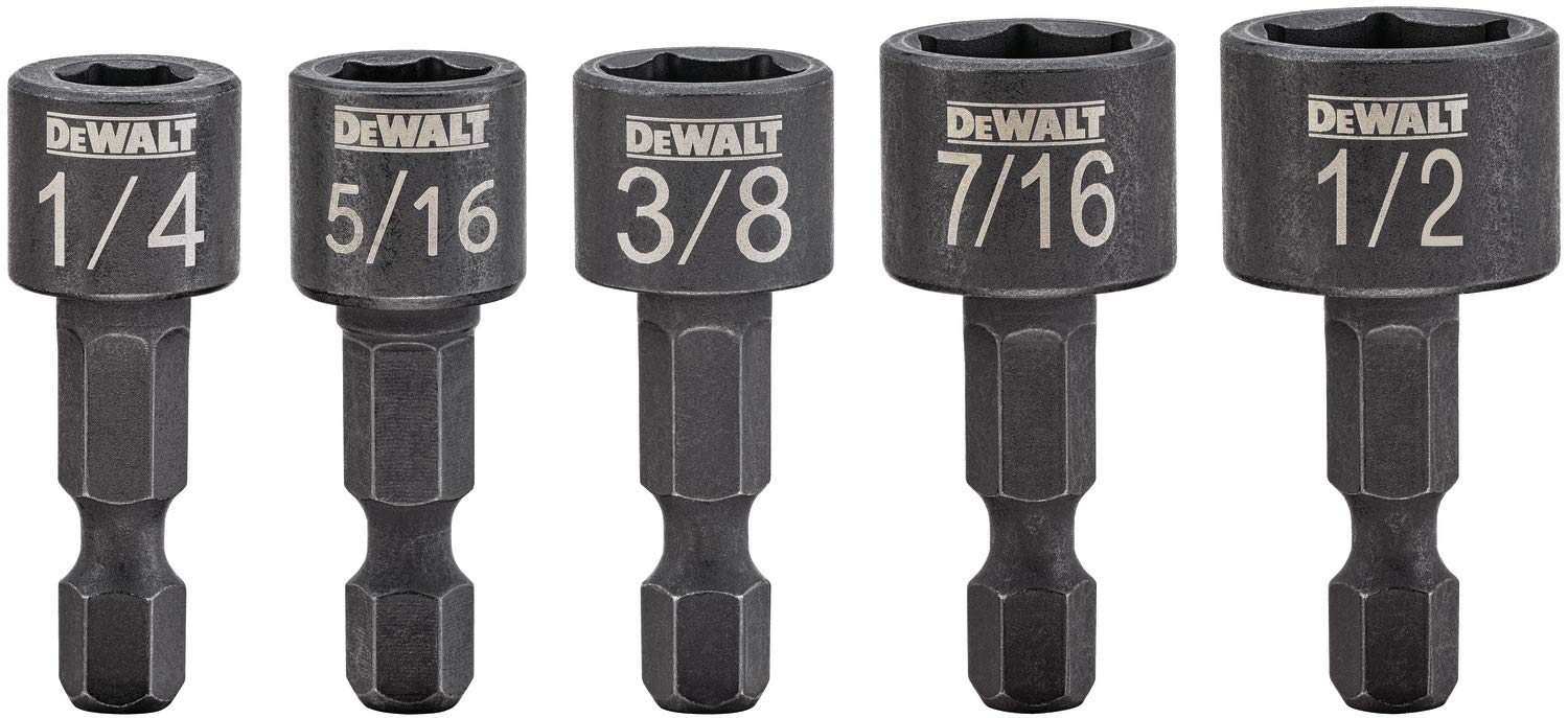 Conjunto De Drivers De Nozes Dewalt Dwaind-5 Compact De 5 Peças