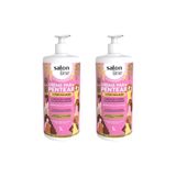 Creme Para Pentear Salon Line 1l Super Volumao - Kit Com 2un