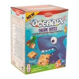 Biscoitos De Cereais Com Chocolate E Flocos Shark Bites Oceanix 150g
