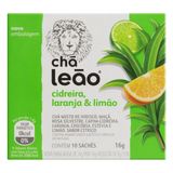 Cha Citrico Laranja Limao Cidreira Sache Leao