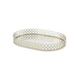 Bandeja Em Metal Com Espelho 50cm 13643 Mart