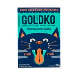 Chocolate Deli Deli 70 Cacau Zero Acucar Goldko 70g