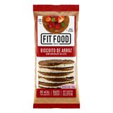 Biscoito De Arroz Integral Chocolate Ao Leite Fit Food 70g
