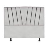 Cabeceira Estofada Cama Box King 195 Cm Ariel Linho