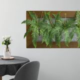 10 Buquês De Folhagem Artificial Com Folhas De Samambaia Realista Para Decoração De Qualidade Premium