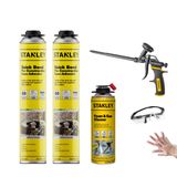 Espuma Adesiva Stanley Quick Bond 2x710ml Com Pistola E Limpador