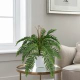 2 Folhagens De Samambaias Artificiais Com 7 Hastes Cada E Folhas Realistas Para Decoração Sofisticada